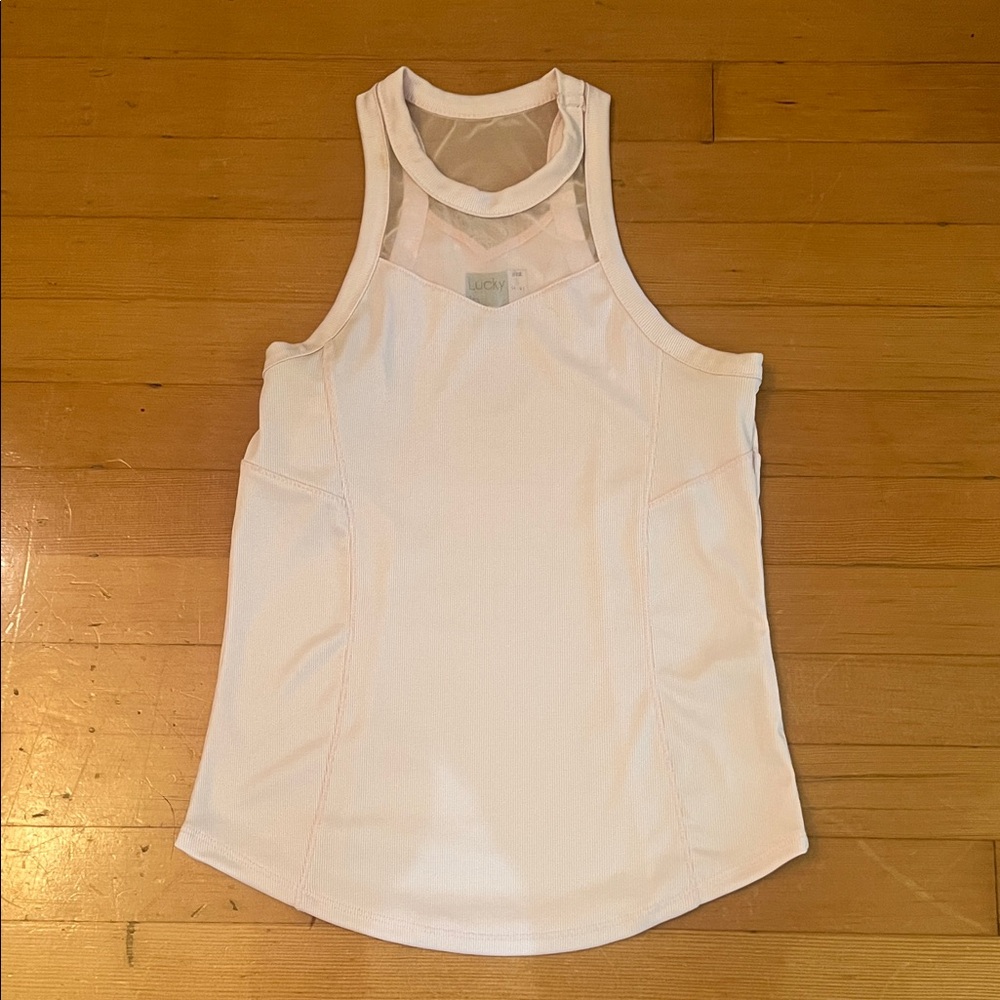 Lucky in Love Light Pink Tank Top